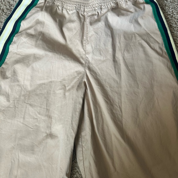 Maeve by Anthropologie Women’s Wide Leg Crop Chino Pants Tan Sport Stripe XS - Picture 3 of 8